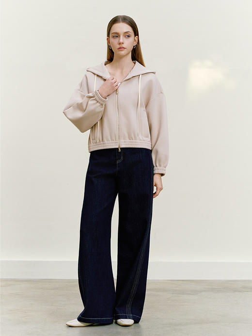 【连帽拉链款外套】26年春季新品女生棉质防风保暖短款外套 商品图2