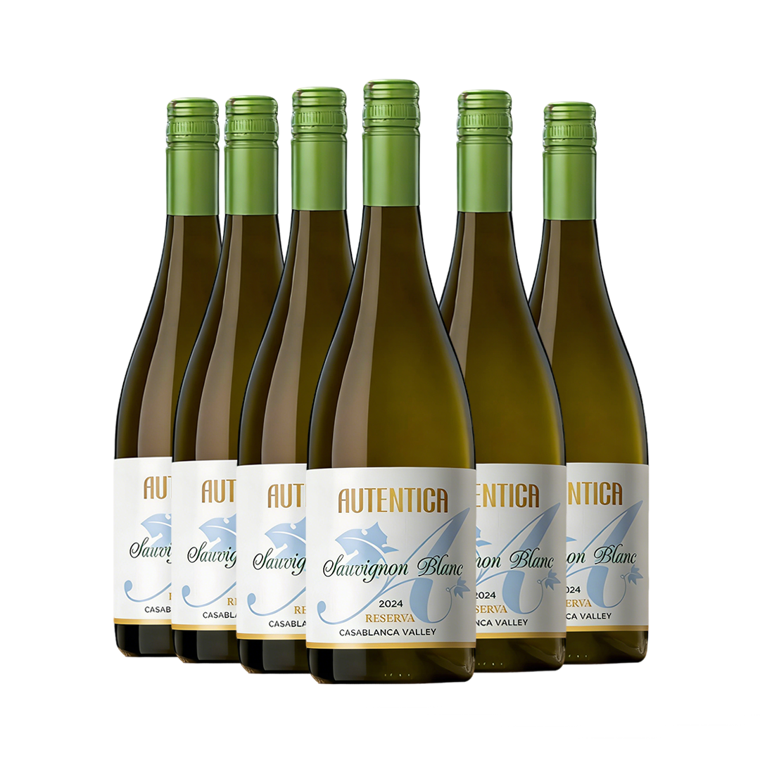 智利卡萨布兰卡山谷长相思珍藏白葡萄酒12.5%vol六支装