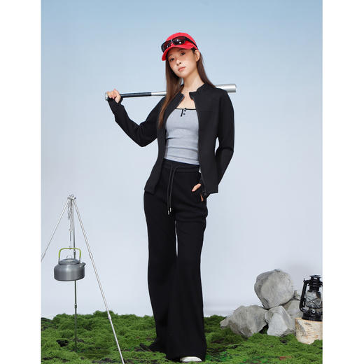 高腰宽松基本款微喇布制裤-纪念日百货门店同款168743174 商品图1