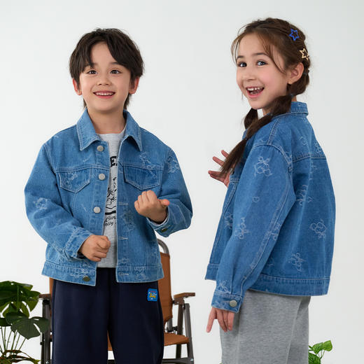 棉花堂潮趣满印童装软牛仔外套-FD61067 商品图6