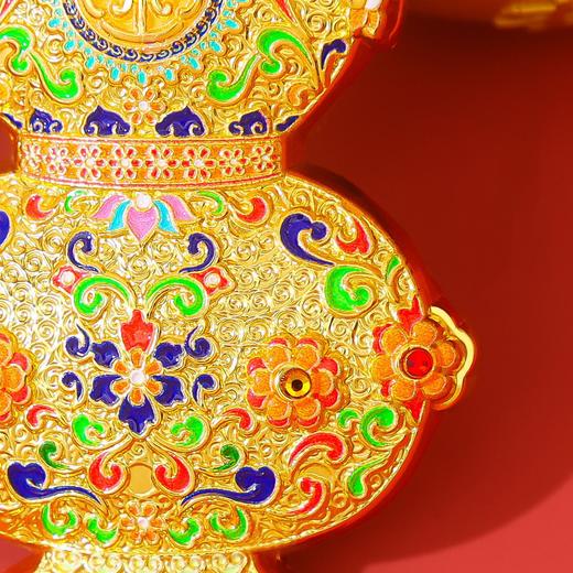 故宫葫芦冰箱贴原创宫廷鎏金大吉葫芦金属冰箱贴 商品图2