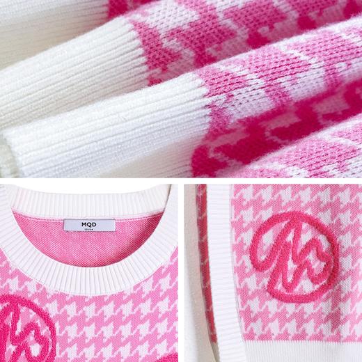 【MQD】【高尔夫】男女童毛织马甲秋季新款儿童柔软亲肤保暖马甲 商品图5