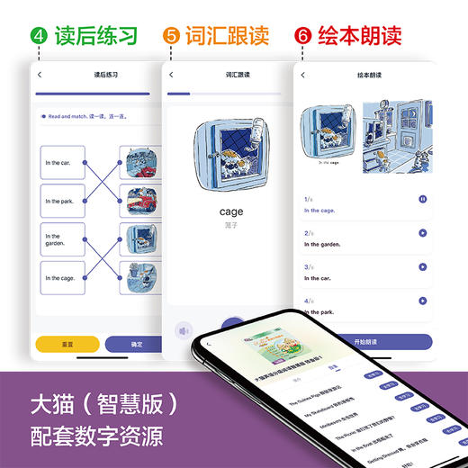 大猫英语分级阅读(智慧版)预备级1(适合幼儿园大班、小学一年级)(9册读物+1册指导) 商品图3