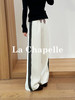 专柜实拍【醋酸山羊绒混纺】拉夏贝尔/La Chapelle拿捏松弛感！松紧腰内里抽绳侧边撞色拼接休闲长裤 商品缩略图7
