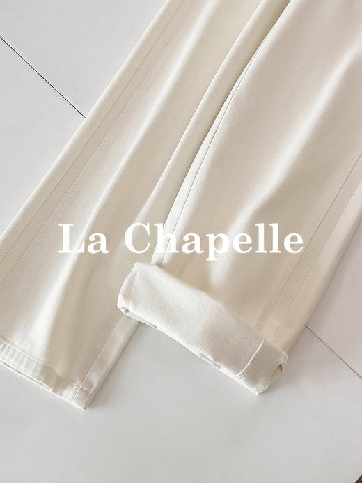 专柜实拍【纯棉高质感！】拉夏贝尔/La Chapelle简约风舒适有型两色单扣裤袢竖口袋直筒休闲牛仔长裤★ 商品图7