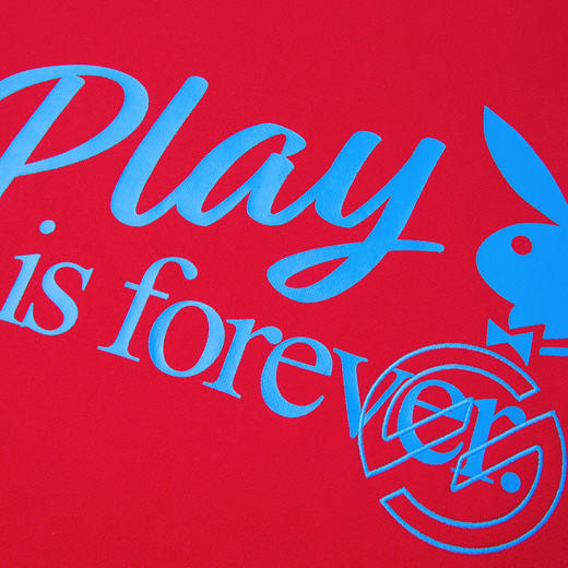 GXG男装 潮流时尚新年红喜气红色撞色印花亲肤圆领卫衣潮流卫衣 商品图3