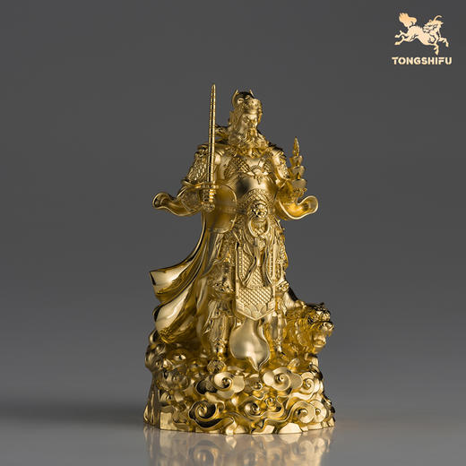 铜师傅 见微系列《玄坛神威》武财神赵公明紫铜摆件 家居工艺品 商品图5