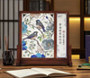 花鸟祥和屏风 雕刻金属掐丝 商品缩略图4