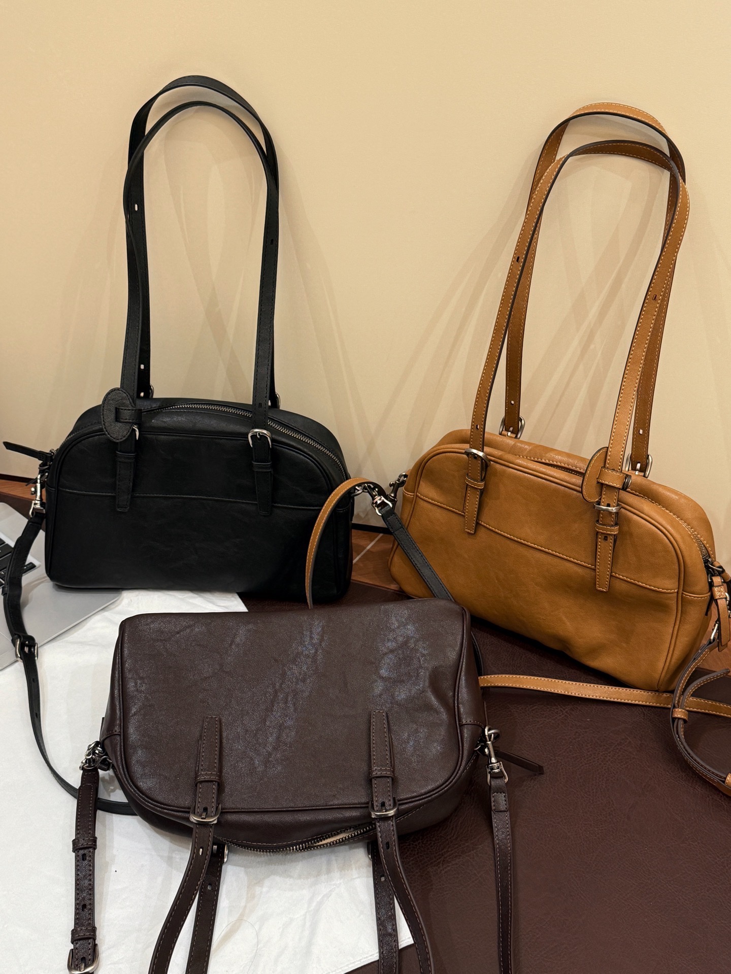 美翻啦😍裘真悠悠保龄球包～奚梦瑶 宋佳同款 31*12*18.5cm