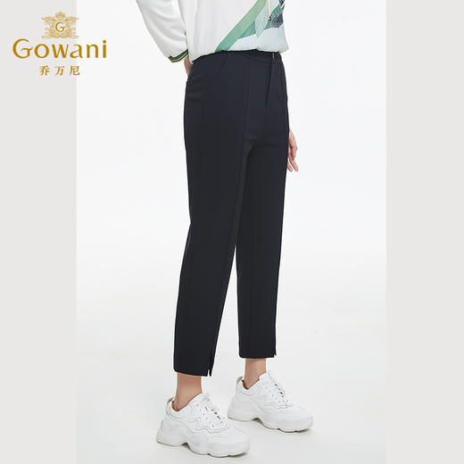 乔万尼设计感前开叉显瘦九分裤EF4F198 商品图3