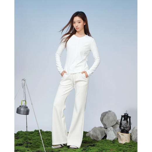 高腰宽松基本款微喇布制裤-纪念日百货门店同款168743174 商品图3