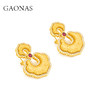 GAONAS  事事如意 中式贵气金色耳环11675EGO 商品缩略图1