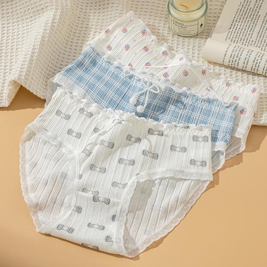 【YW】无忧购26年春季5条装35元包邮A类婴儿棉甜美小碎花中腰内裤L128（截单3-5天发货) 商品图3