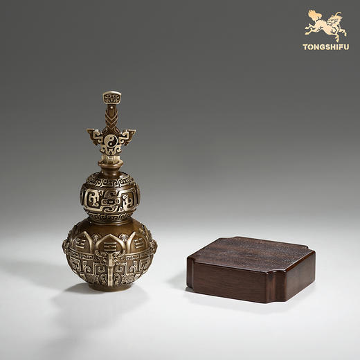 铜师傅 见微系列《养剑葫芦》葫芦把件 桌面摆件装饰工艺品 商品图2