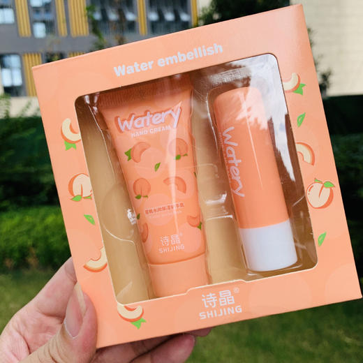 「9.9到手！组合装」诗晶秋冬季水润护手霜 滋润保湿润唇膏组合套装学生便携式套盒美容护肤 商品图3
