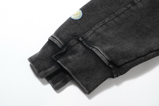 男款做旧解构印花卫衣夹克外套he 商品图2