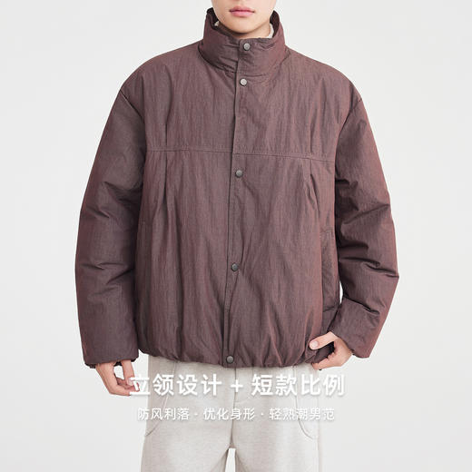 墨麦客男装时尚立领厚款男士羽绒服2025冬新款宽松羽绒服男88933 商品图3