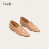heelz设计师手工鞋履 ｜繁花跟复古鳗鱼纹羊皮乐福鞋3.6公分 商品缩略图2