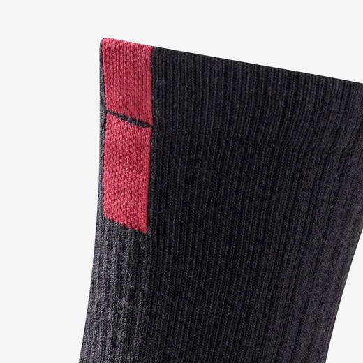 UTO/悠途羊毛字母运动中筒袜秋冬户外滑雪徒步加厚保暖吸汗跑步袜 商品图3