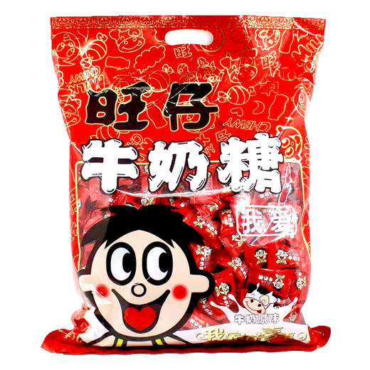 【新年就要“旺”❗旺仔牛奶糖】经典怀旧美味，高颜值包装，奶味十足浓郁，口感软糯，好吃无负担，醇香恰到好处，糖果大礼包500g，糖果礼盒年货零食品L-d 商品图4