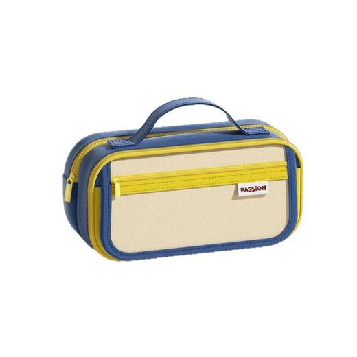 【小众不撞款 男孩专属笔袋】九层大容量 新款男孩简约复古耐脏文具袋 高颜值收纳袋 初高中生文具 商品图4