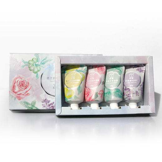 优选|德兰精油手霜礼盒 植物精油 多种芳香  水嫩呵护40g*4支/盒 商品图2