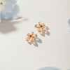 三彩2026新款琥珀色花朵耳钉s925银针法式优雅日常温柔通勤女 商品缩略图2