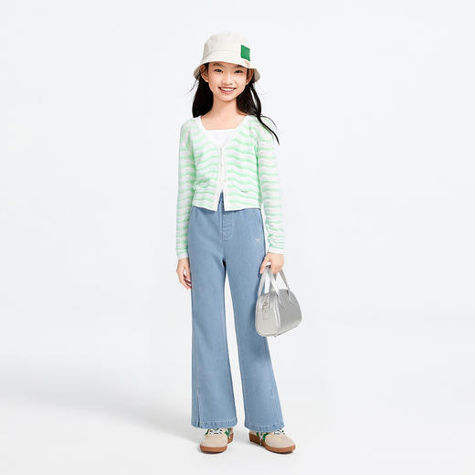 女童全腰牛仔单裤夏季新款安奈儿童装EG626671 商品图3