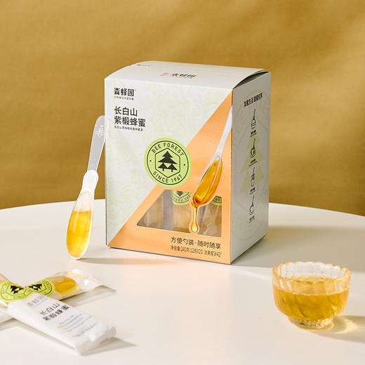 森蜂园 长白山蜂蜜便携独立包装（勺蜜）12g*20勺 商品图3
