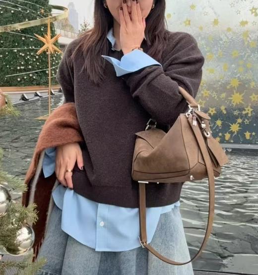 麂皮绒Puzzle几何包zo014 商品图1