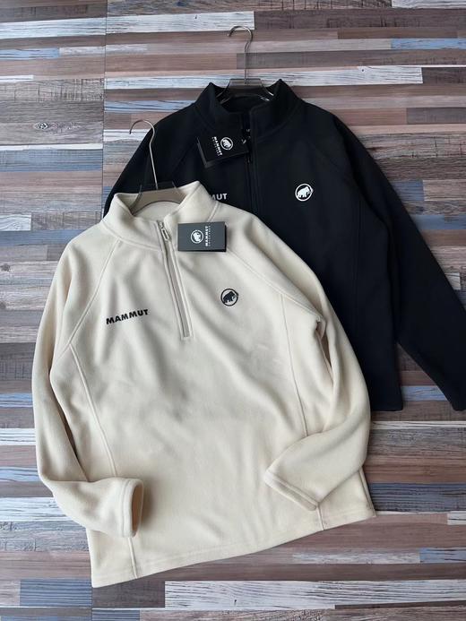 F012815轻量摇粒绒运动透气立领拉链半开襟抓绒上衣 商品图1