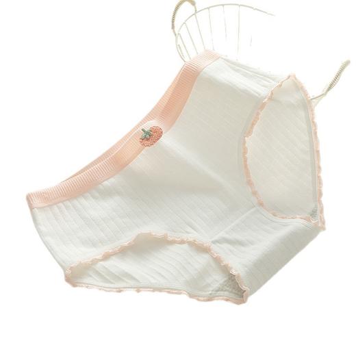 【YW】无忧购26年春季新升级5条装少女内裤甜美木耳边纯棉10A抗菌中腰内裤0230（截单3-5天发货) 商品图7