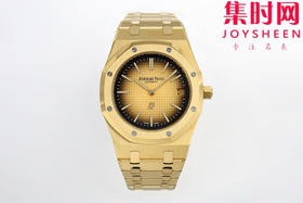 新品 爱彼ZF皇家橡树16202系列 表径39MM的16202BA “JUMBO”超薄男士腕表 全新鎏金“咸蛋黄” 小手腕福音