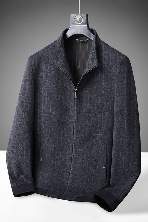 【DWP】大依优型大码男装春秋立领夹克外套加肥加大码休闲商务上衣外套 商品图5