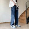 F012839夏季侧边渐变色水洗直筒阔腿拖地裤牛仔裤 商品缩略图6