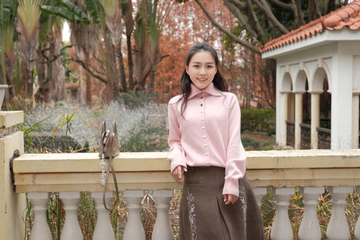 鸢尾探影|法式复古印花半裙 商品图0