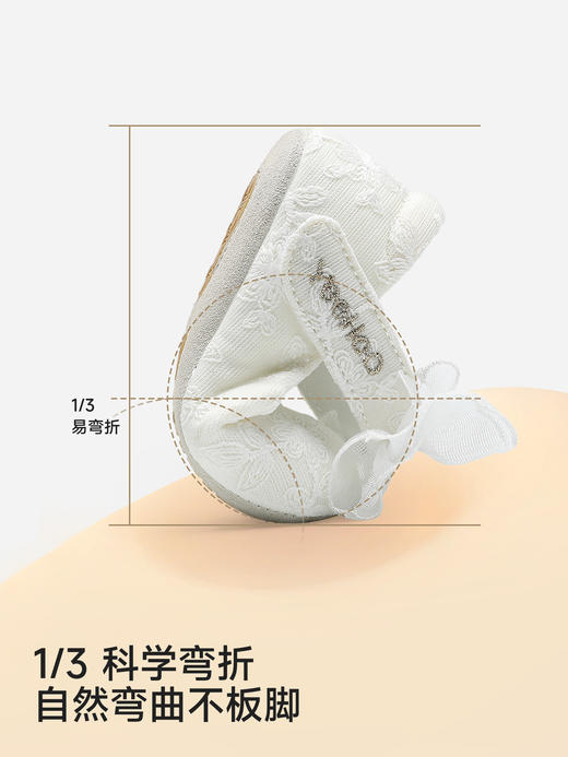 英氏童鞋女宝宝步前鞋浅口公主鞋蕾丝布鞋春夏新款YFXKJ1S006A 商品图1