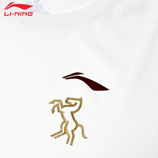 李宁羽毛球服2026新年马年限定AHSW989速干透气短袖文化衫 商品图2