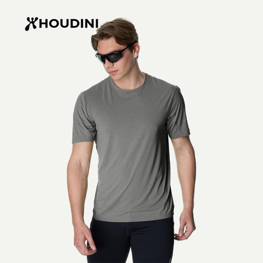 HOUDINI胡丁尼Pace Air Tee空速男户外26夏新清爽跑步徒步短袖T恤 840069 商品图2