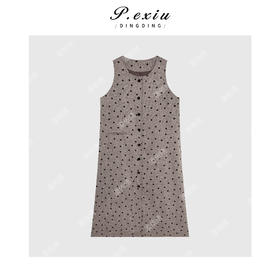 04-3潘依绣丁丁宠粉粉韩版春夏宽松波点连衣裙Q15550