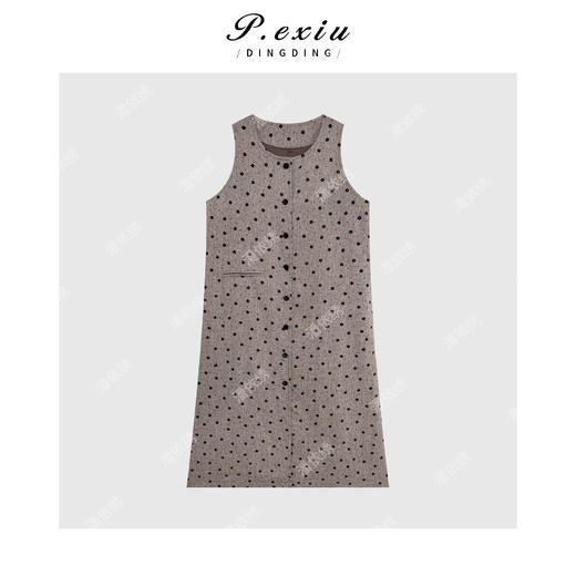 04-3潘依绣丁丁宠粉粉韩版春夏宽松波点连衣裙Q15550 商品图0