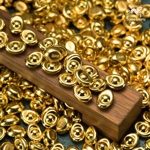 铜师傅 见微系列《小元宝（黄金铜）》 家居装饰品新年礼物 商品图4