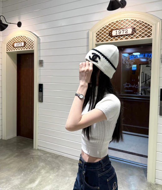MZ35-香奈儿针织冷帽 双C标（CO） 商品图4