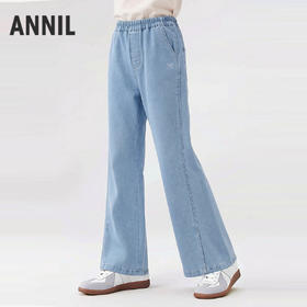 女童全腰牛仔单裤夏季新款安奈儿童装EG626671