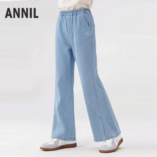 女童全腰牛仔单裤夏季新款安奈儿童装EG626671 商品图0