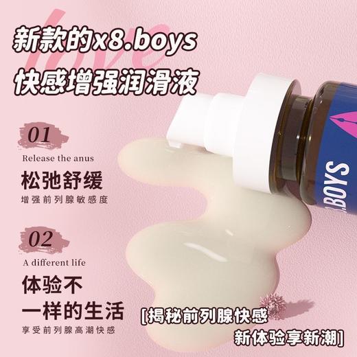 【后庭酥爽】x8.boys男优膏G霜同志gay后庭润滑高潮液 5g/50ml 商品图3