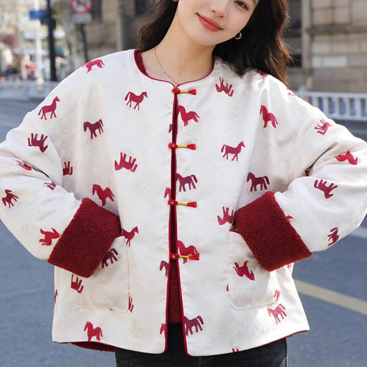 新中式双面穿小马外套/马甲 ，爆火“骐骥红”与新中式碰撞，甜贵优雅，太美了！【3-7天发货，周末顺延】【G】 商品图1