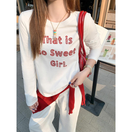 <曾小咸推荐>2.9现货秒杀 ！微信超特价！字母长袖t恤 日常139.99 立减80 秒杀59.99！！ 商品图3