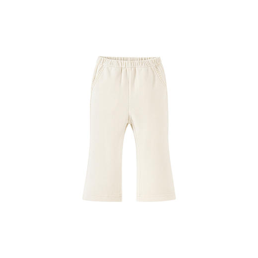 迷你巴拉女童宝宝长裤亲肤保暖内里加绒直筒微喇裤子2025冬季新款 商品图4