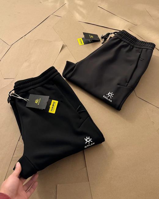 F012810早春厚软壳裤软壳冲锋裤直筒户外休闲裤 商品图4